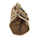 Roll Up Tool Bag Multipurpose Portable Tool Storage Bag Oxford Cloth Separate Pockets Tool Organizer for Gardening Camping Khaki