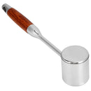 304 Stainless Steel Meat Mallets Hammer Dual Sided Meat Tenderizer Tool with Wood Handle