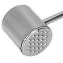 304 Stainless Steel Meat Mallets Hammer Dual Sided Meat Tenderizer Tool with Wood Handle