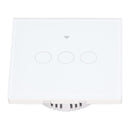 3 Gang Touch Panel Switch WiFi RF433 Single Zero Fire Voice Control Timing Function Wall Light Switch 80 to 260V