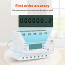 Smart Electricity Meter WIFI Remote Prepaid Electricity Meter Multifunctional 3-phase Rail Type Home Room Rlectricity Meter LCD Screen for Tuya App Electricity Management Digital Energy Meter