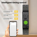 Smart Circuit Breaker Tuya APP WiFi Enabled Circuit Breaker Electricity Statistics Leakage Switch with Leakage Protection Overvoltage and Undervoltage Protection Mobile Phone Remote Control for Smart Home