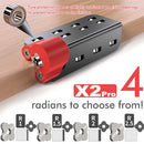 Woodworking Trimming Chamfer Tool with Tungsten Carbide Four-Blade Insert for Edge Banding, Plywood, and Board Edge Chamfering in Furniture Making and DIY Projects (Standard Set (R1.5+R2+R3 Blades))