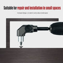 90 Degree Right Angle Drill Bit Adapter with Detachable Auxiliary Handle for Tight Space Screwdriving, Equipment Repair and Fastener Installation Tasks (Universal Screwdriver)