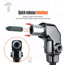 90 Degree Right Angle Drill Bit Adapter with Detachable Auxiliary Handle for Tight Space Screwdriving, Equipment Repair and Fastener Installation Tasks (Universal Screwdriver)