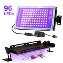 High-Efficiency 96 LED UV Curing Light for Resin and Epoxy Crafting – USB-Powered Desktop Lamp for DIY Jewelry, Halloween Ornaments, and Quick-Dry UV Glue Projects with Adjustable Stand (144LEDS)