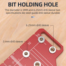 2-in-1 Cabinet Door Drilling Locator Template for Hinge and Handle Installation, Alloy Woodworking Punch Positioner with Scale Marks for Drawer Wardrobe File Cabinet Hardware Mounting (2-in-1 Cabinet Hinge & Handle Drilling Jig)