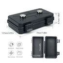 Waterproof Magnetic Car Storage Box for Outdoor Travel, Underbody Hidden Stash Case with Foam Lining, Portable Magnet Tool Organizer for Camping and Tactical Use (19*12.5*4.7cm)