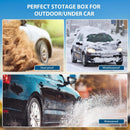 Waterproof Magnetic Car Storage Box for Outdoor Travel, Underbody Hidden Stash Case with Foam Lining, Portable Magnet Tool Organizer for Camping and Tactical Use (15.5*10*4.5cm)