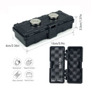 Waterproof Magnetic Car Storage Box for Outdoor Travel, Underbody Hidden Stash Case with Foam Lining, Portable Magnet Tool Organizer for Camping and Tactical Use (15.5*10*4.5cm)