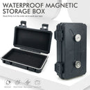 Waterproof Magnetic Car Storage Box for Outdoor Travel, Underbody Hidden Stash Case with Foam Lining, Portable Magnet Tool Organizer for Camping and Tactical Use (20*12*5cm)