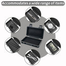 Waterproof Magnetic Car Storage Box for Outdoor Travel, Underbody Hidden Stash Case with Foam Lining, Portable Magnet Tool Organizer for Camping and Tactical Use (20*12*5cm)