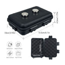 Waterproof Magnetic Car Storage Box for Outdoor Travel, Underbody Hidden Stash Case with Foam Lining, Portable Magnet Tool Organizer for Camping and Tactical Use (20*12*5cm)