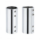 316 Stainless Steel Straight Connector for Boat Handrail, 180 Degree Round Tube Joint Fitting for Marine Railing and Yacht Hardware (25mm, Handrail Straight Connector)