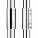 316 Stainless Steel Straight Connector for Boat Handrail, 180 Degree Round Tube Joint Fitting for Marine Railing and Yacht Hardware (25mm, Handrail Straight Connector)
