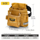 Yellow Gray adjustable tool belt, tool carrying belt, tool storage organizer, tool belt for professionals, DIY tool belt, waist tool pouch, worksite accessories
