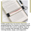 Magnifer with line and Magnet - 6 inch (Line Magnifier)