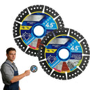 4.5" Multi-Material Diamond Blade - Zero Compromise, Max Durability, Cut Any Material Instantly, Diamond Multi Purpose Saw Blade, for Angle Grinder, for Stone, Tile, Concrete, Brick & Metal