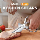 multifunctional heavy-duty kitchen shears, Poultry Shears with Ergonomic Handle, Ultra Sharp, for Chicken, Meat, Seafood, Bone Cutting dishwasher safe shears sharp