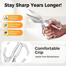multifunctional heavy-duty kitchen shears, Poultry Shears with Ergonomic Handle, Ultra Sharp, for Chicken, Meat, Seafood, Bone Cutting dishwasher safe shears sharp