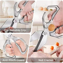 multifunctional heavy-duty kitchen shears, Poultry Shears with Ergonomic Handle, Ultra Sharp, for Chicken, Meat, Seafood, Bone Cutting dishwasher safe shears sharp