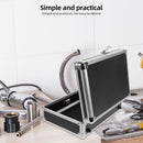 Portable Aluminum Alloy Toolbox with Handle Large Capacity Storage Organizer