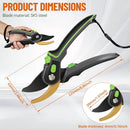 Garden Pruning Shears – Ergonomic Non-Slip Grip, Smooth & Precise Cuts, Comfortable for 1-Inch Branches, Shrubs & Roses