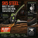 Garden Pruning Shears – Ergonomic Non-Slip Grip, Smooth & Precise Cuts, Comfortable for 1-Inch Branches, Shrubs & Roses