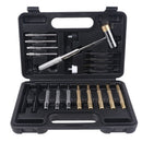 21pcs Professional Punch Tool Set Steel Pin Hammer Brass Leathercraft Repair