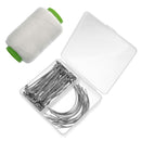 20 C Curved Needles Weaving Needles for Hair White Steel Indoor Use