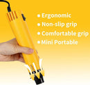 Yellow 110V 300W Mini Heat Gun, Portable Hot Air Gun with Stand for Shrinking Wrap, Embossing and Paint Drying
