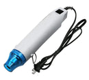 Portable Mini Handheld Hot Air Gun,200℃ Handheld Portable Hot Air Gun, for Shrink Wrapping, Epoxy Resin Supplies (White)
