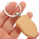 Blanks Keychain Engravable Rustic Key Holder Aluminium Alloy 6pcs