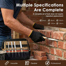 5Pcs Steel Pointing Trowel, Ergonomic Solid Wood Grips, Dual Semicircular Polished Heads, for Tile Wall Grouting Repair