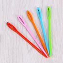 100Pcs Weaving Sewing Needles Plastic Assorted Color Large Holes Practical Use