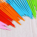 100Pcs Weaving Sewing Needles Plastic Assorted Color Large Holes Practical Use