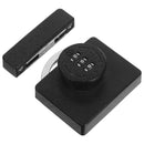 Mechanical Password Door Lock, Zinc Alloy, Black, No-Drill, for Cabinet and Drawer