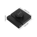 Mechanical Password Door Lock, Zinc Alloy, Black, No-Drill, for Cabinet and Drawer