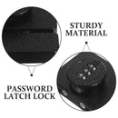 Mechanical Password Door Lock, Zinc Alloy, Black, No-Drill, for Cabinet and Drawer