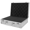 Plated Aluminum Metal Toolbox with Sponge Lining, Storage Case for Easy Transport and Organization