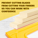 5-Piece Safety Push Block and Stick Set in Vibrant Orange - Essential Woodworking Tools for Router Tables, Jointers, and Band Saws