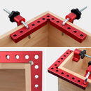 90 Degree Positioning Squares, Right Angle Clamps 5.5" x 5.5"(14 x 14cm) Aluminum Alloy Woodworking Carpenter（4 Pack)
