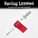 4 Pcs Male Threading Rotating Knob,M6 17mm Adjustable Thumb Lever Screw,Rotating Knob with Single Wing,Red Aluminum Alloy