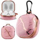 Case Full Coverage Hard with Keychain Carrying Bumper Premium Material With Metal Carabiner(Rose Pink)