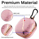 Case Full Coverage Hard with Keychain Carrying Bumper Premium Material With Metal Carabiner(Rose Pink)