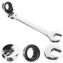 Flexible Ratcheting Wrench with Plated Steel, Ideal for Repairs in Tight and Hard-to-Reach Spaces