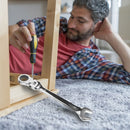 Flexible Ratcheting Wrench with Plated Steel, Ideal for Repairs in Tight and Hard-to-Reach Spaces