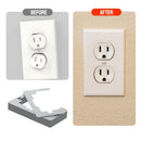 10 Pcs Wall Plate Spacer Metal Outlet Spacers Flush Fit Device Leveling Plates Repair And Loose Electrical Outlet Fix for Use With Walls Electrical Outlet, Electrical Box, Switch, Single-Gang