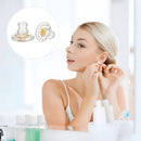 10 Pairs Silicone Earring Backs, 18K Gold Transparent Earring Backs Replacements for Heavy Earrings, Hypoallergenic and Comfortable