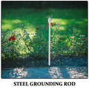 Plated Silver Galvanized Grounding Pole Kit for Home and Outdoor Use 2Pcs